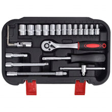 Load image into Gallery viewer, 46-osainen 1/4&quot; Hylsysarja Pikairroitus Räikkäsarjalla