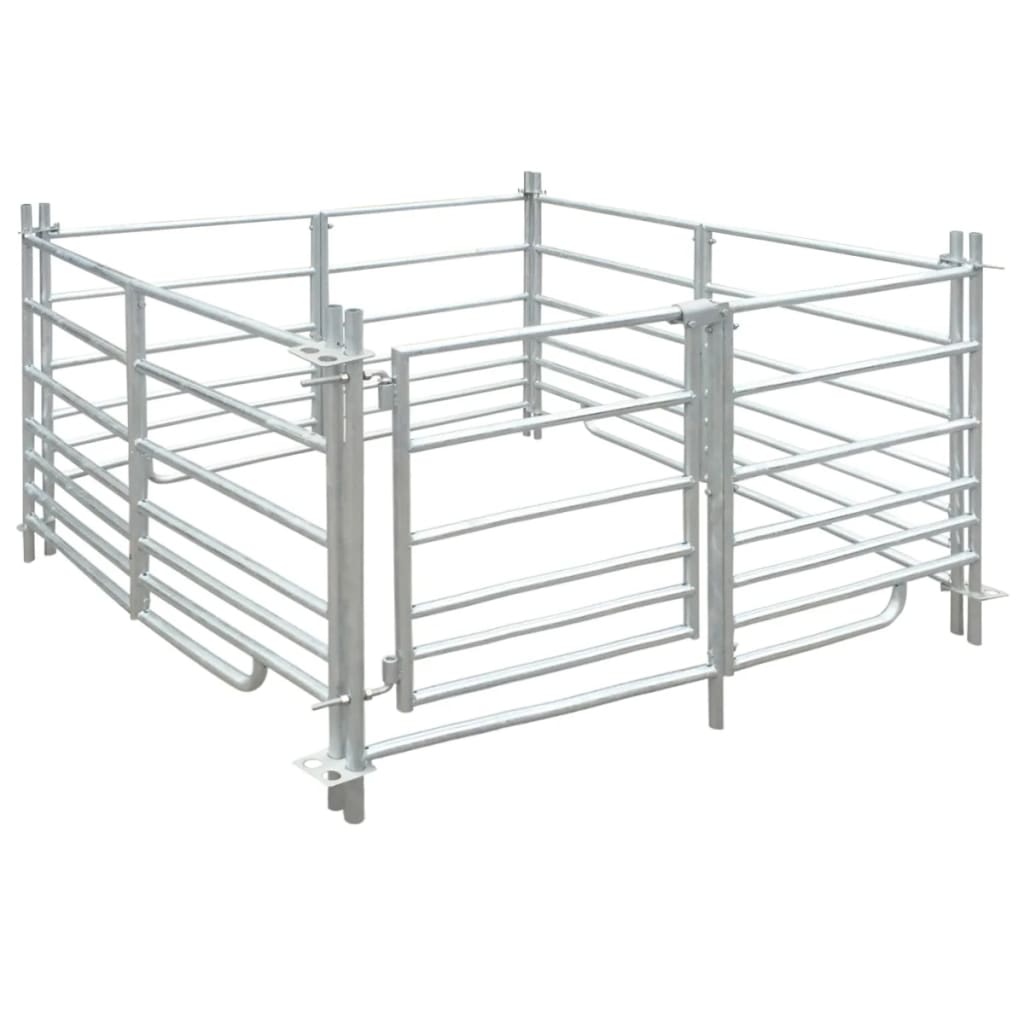 4-Panel Sheep Pen Galvanized Steel 53.9