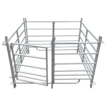 Load image into Gallery viewer, 4-Panel Sheep Pen Galvanized Steel 53.9&quot;x53.9&quot;x36.2&quot;