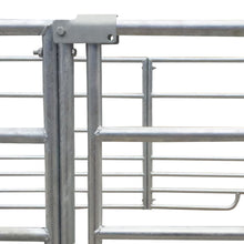 Load image into Gallery viewer, 4-Panel Sheep Pen Galvanized Steel 53.9&quot;x53.9&quot;x36.2&quot;