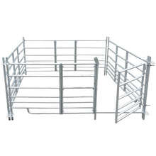 Load image into Gallery viewer, 4-Panel Sheep Pen Galvanized Steel 72&quot;x72&quot;x36.2&quot;
