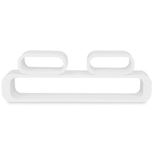 Load image into Gallery viewer, 3 White MDF Floating Wall Display Shelf Cubes Book/DVD Storage