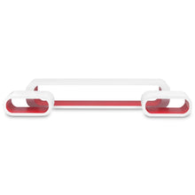 Load image into Gallery viewer, 3 White-Red MDF Floating Wall Display Shelf Cubes Book/DVD Storage