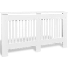Load image into Gallery viewer, White MDF Radiator Cover Heating Cabinet 60"