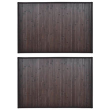 Load image into Gallery viewer, Bambu Kylpymatto 2 kpl 40 x 50 cm Tummanruskea