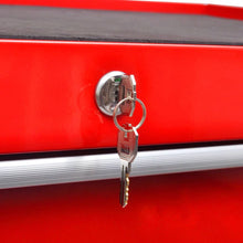 Load image into Gallery viewer, Red Workshop Tool Trolley 7 Drawers