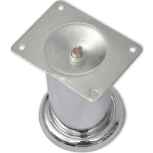 Load image into Gallery viewer, 4 Pyöreää Sohvanjalkaa 60 mm kromi