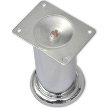 Load image into Gallery viewer, 4 Pyöreää Sohvanjalkaa 120 mm kromi