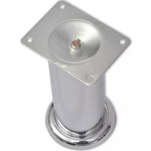 Load image into Gallery viewer, 4 Pyöreää Sohvanjalkaa 180 mm kromi