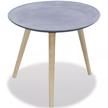 Load image into Gallery viewer, vidaXL Side Table Round Gray Concrete Look