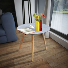 Load image into Gallery viewer, vidaXL Side Table Round Gray Concrete Look