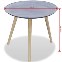 Load image into Gallery viewer, vidaXL Side Table Round Gray Concrete Look