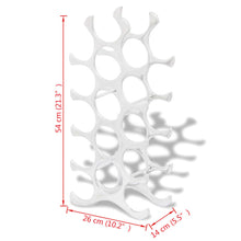 Load image into Gallery viewer, vidaXL Wine Stand for 15 Bottles Silver Aluminum