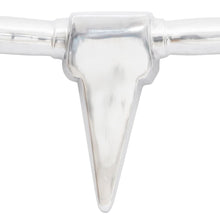 Load image into Gallery viewer, Wall Mounted Aluminum Bull's Head Decoration Silver 49.2"