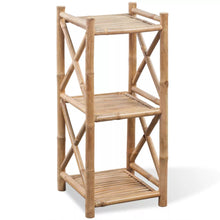 Load image into Gallery viewer, vidaXL 3-Tier Bamboo Shelf  Square