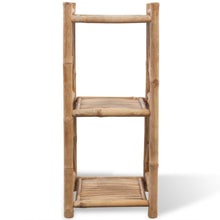 Load image into Gallery viewer, vidaXL 3-Tier Bamboo Shelf  Square
