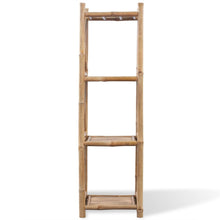 Load image into Gallery viewer, vidaXL 4-Tier Bamboo Shelf Square