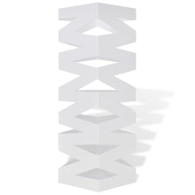 Load image into Gallery viewer, Valkoinen Neliö Sateenvarjoteline Teräs 48,5 cm