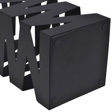 Load image into Gallery viewer, Musta Neliö Sateenvarjoteline Teräs 48,5 cm