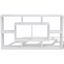 Load image into Gallery viewer, Floating Wall Display Shelf 8 Compartments White