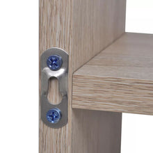 Load image into Gallery viewer, Floating Wall Display Shelf 8 Compartments Oak Color