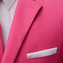 Load image into Gallery viewer, vidaXL Miesten Kaksiosainen Puku Kravatilla Pinkki Koko 56