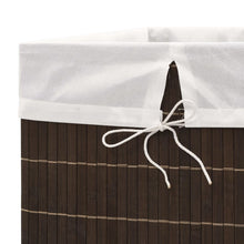Load image into Gallery viewer, vidaXL Bamboo Laundry Bin Rectangular Dark Brown