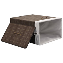 Load image into Gallery viewer, vidaXL Bamboo Laundry Bin Rectangular Dark Brown
