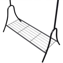 Load image into Gallery viewer, vidaXL Clothing Rack Black Steel