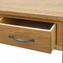 Load image into Gallery viewer, vidaXL Solid Oak Wood Dressing Table with Stool
