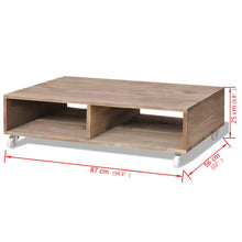 Load image into Gallery viewer, vidaXL Coffee Table Brown Solid Wood