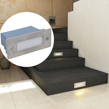 Load image into Gallery viewer, vidaXL LED Upotettu Porrasvalaisin 6 kpl 44x111x56 mm