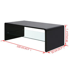 Load image into Gallery viewer, vidaXL High Gloss Coffee Table Black