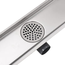 Load image into Gallery viewer, vidaXL Lineaarinen suihkukaivo Linja 630x140 mm Ruostumaton teräs