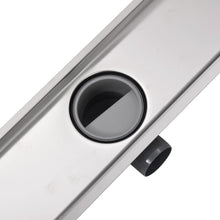 Load image into Gallery viewer, vidaXL Lineaarinen suihkukaivo Linja 630x140 mm Ruostumaton teräs