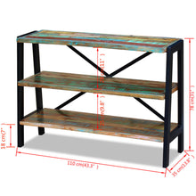 Load image into Gallery viewer, vidaXL Sideboard 3 Shelves Solid Reclaimed Wood