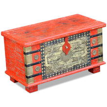 Load image into Gallery viewer, vidaXL Storage Chest Red Mango Wood 31.5"x15.7"x17.7"