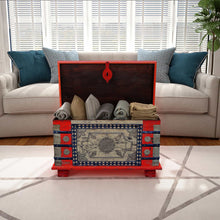 Load image into Gallery viewer, vidaXL Storage Chest Red Mango Wood 31.5"x15.7"x17.7"