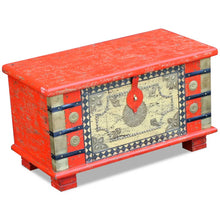 Load image into Gallery viewer, vidaXL Storage Chest Red Mango Wood 31.5"x15.7"x17.7"
