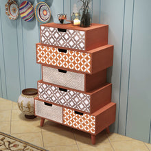Load image into Gallery viewer, vidaXL Side Cabinet 6 Drawers Brown