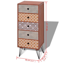 Load image into Gallery viewer, vidaXL Side Cabinet 5 Drawers Brown