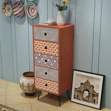 Load image into Gallery viewer, vidaXL Side Cabinet 5 Drawers Brown