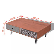 Load image into Gallery viewer, vidaXL Coffee Table 39.4"x23.6"x13.8" Brown