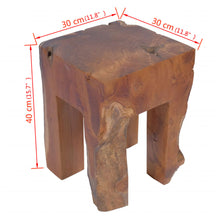 Load image into Gallery viewer, vidaXL Stool Solid Teak Wood