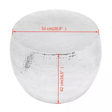 Load image into Gallery viewer, vidaXL Coffee Table Round Aluminum Silver