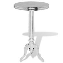 Load image into Gallery viewer, vidaXL Side Table Round Aluminum Silver