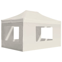 Load image into Gallery viewer, vidaXL Professional Folding Party Tent with Walls Aluminium 177.2"x118.1" Cream
