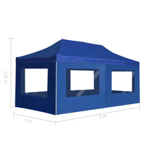 Load image into Gallery viewer, vidaXL Professional Folding Party Tent with Walls Aluminium 236.2"x118.1" Blue
