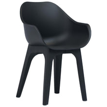 Load image into Gallery viewer, vidaXL Garden Chairs with armrests 2 pcs Anthracite Plastic