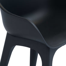 Load image into Gallery viewer, vidaXL Garden Chairs with armrests 2 pcs Anthracite Plastic